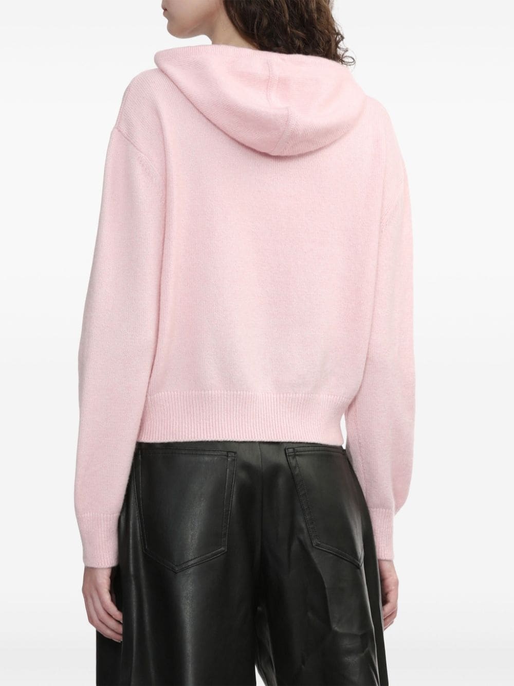 floral-embroidered hoodie - 4