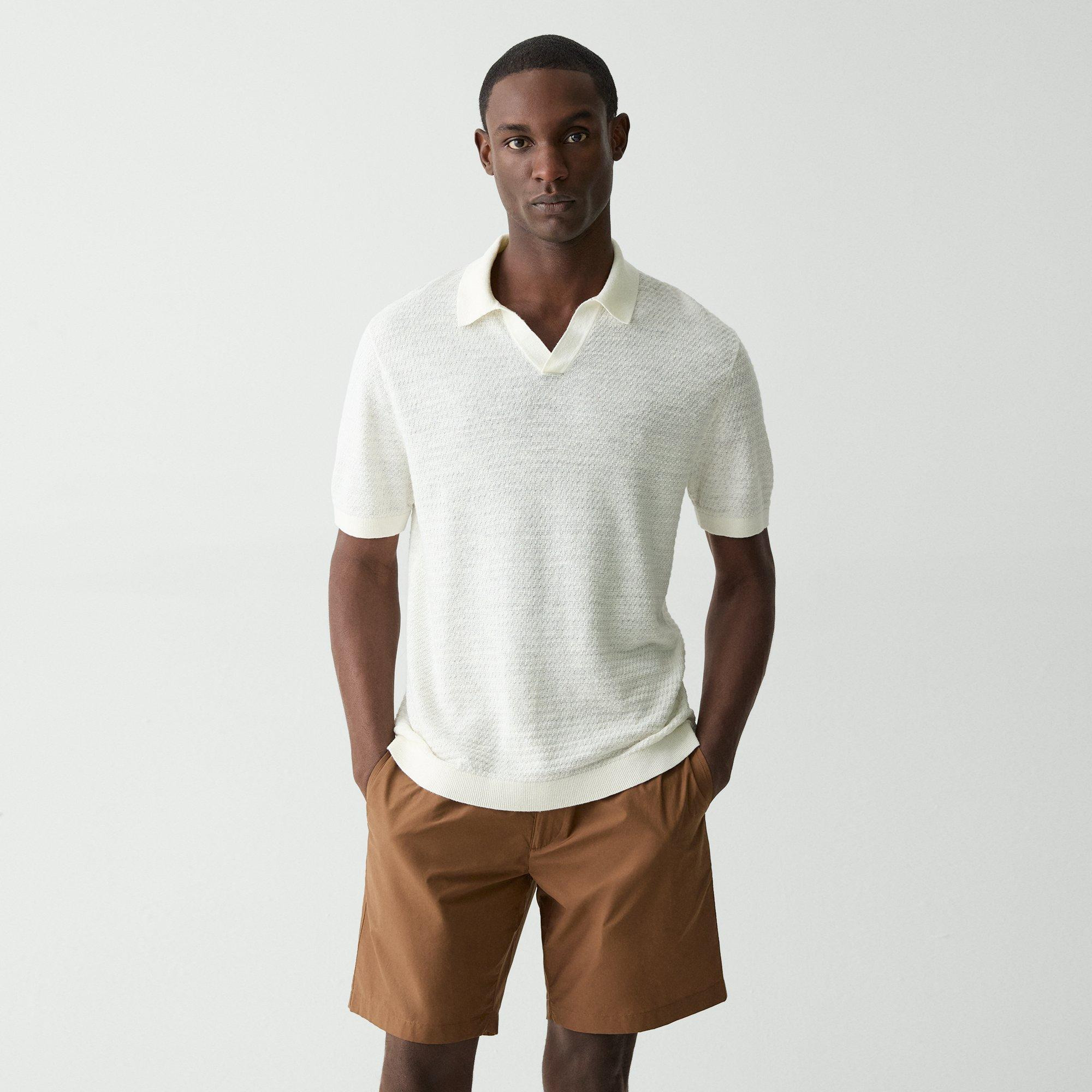 Brenan Polo Shirt in Pacific Linen - 2