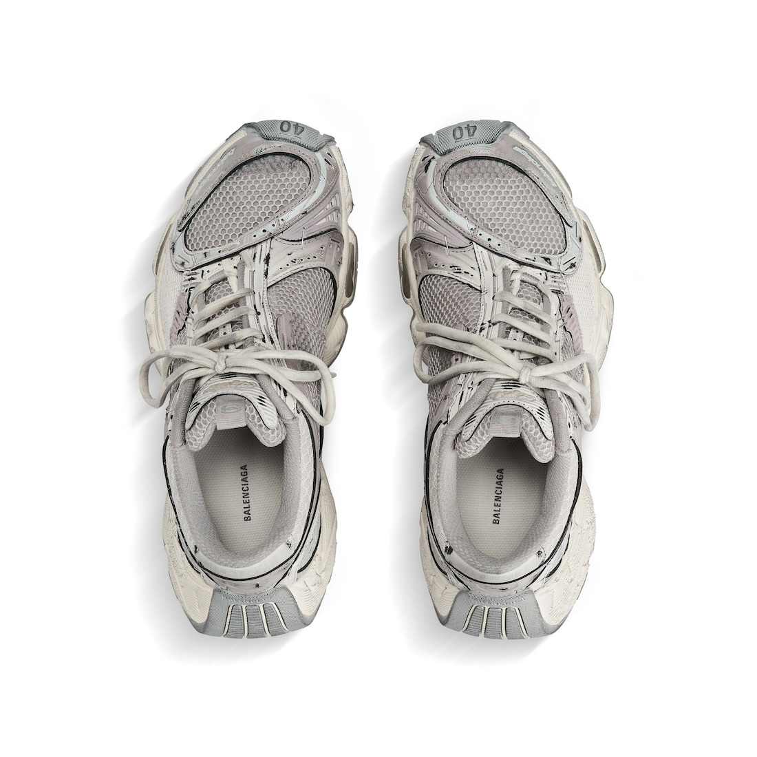 Men's Stapler Sneaker  in Beige/grey - 6