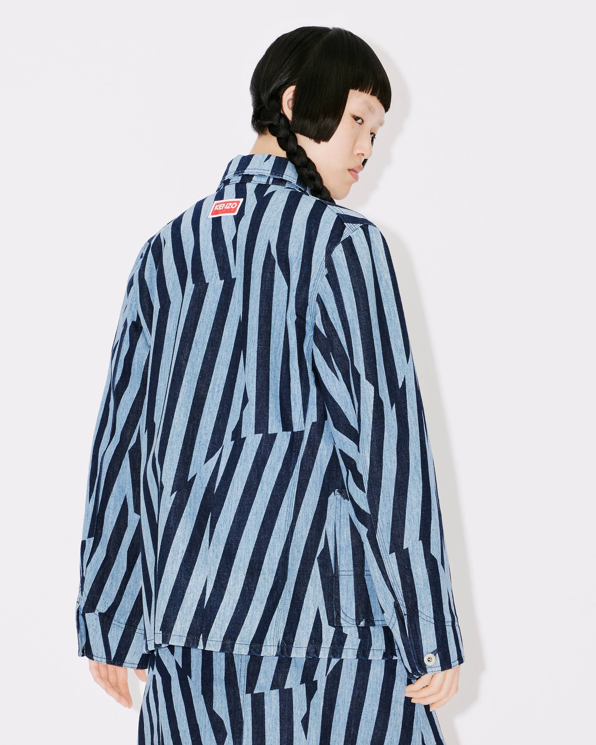 KENZO Dazzle Stripe Japanese denim jacket - 4