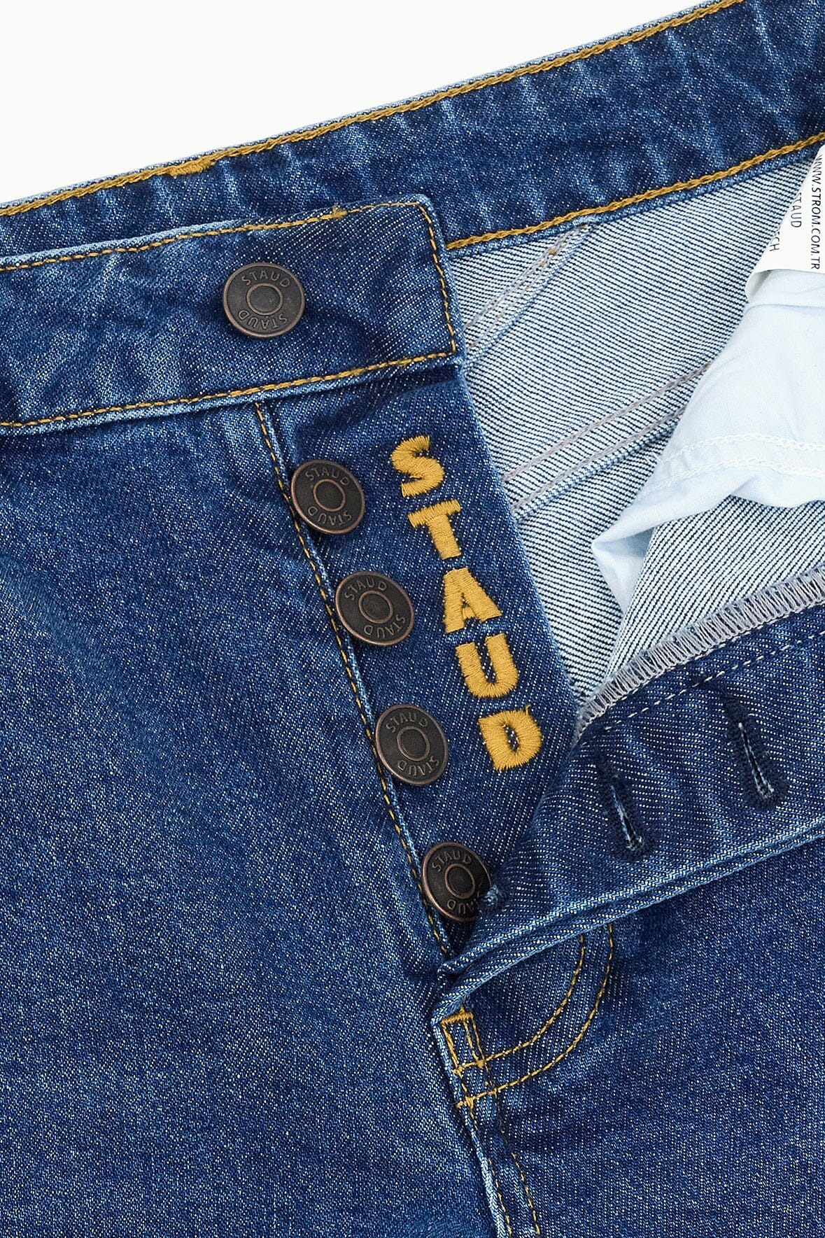 STAUD TEDDY STRETCH STRAIGHT JEAN STONE BLUE - 8