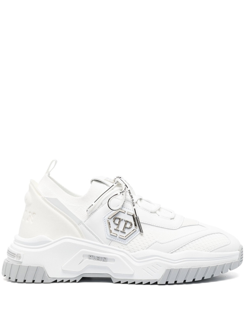 PHILIPP PLEIN logo-patch low-top sneakers outlook