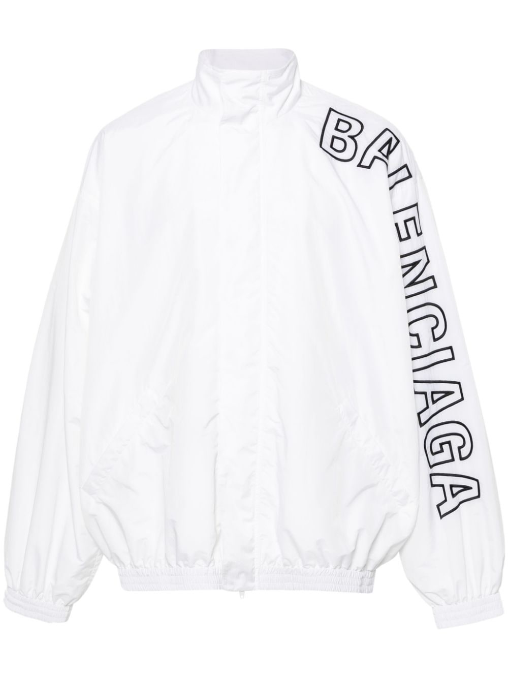 logo-embroidered jacket - 1