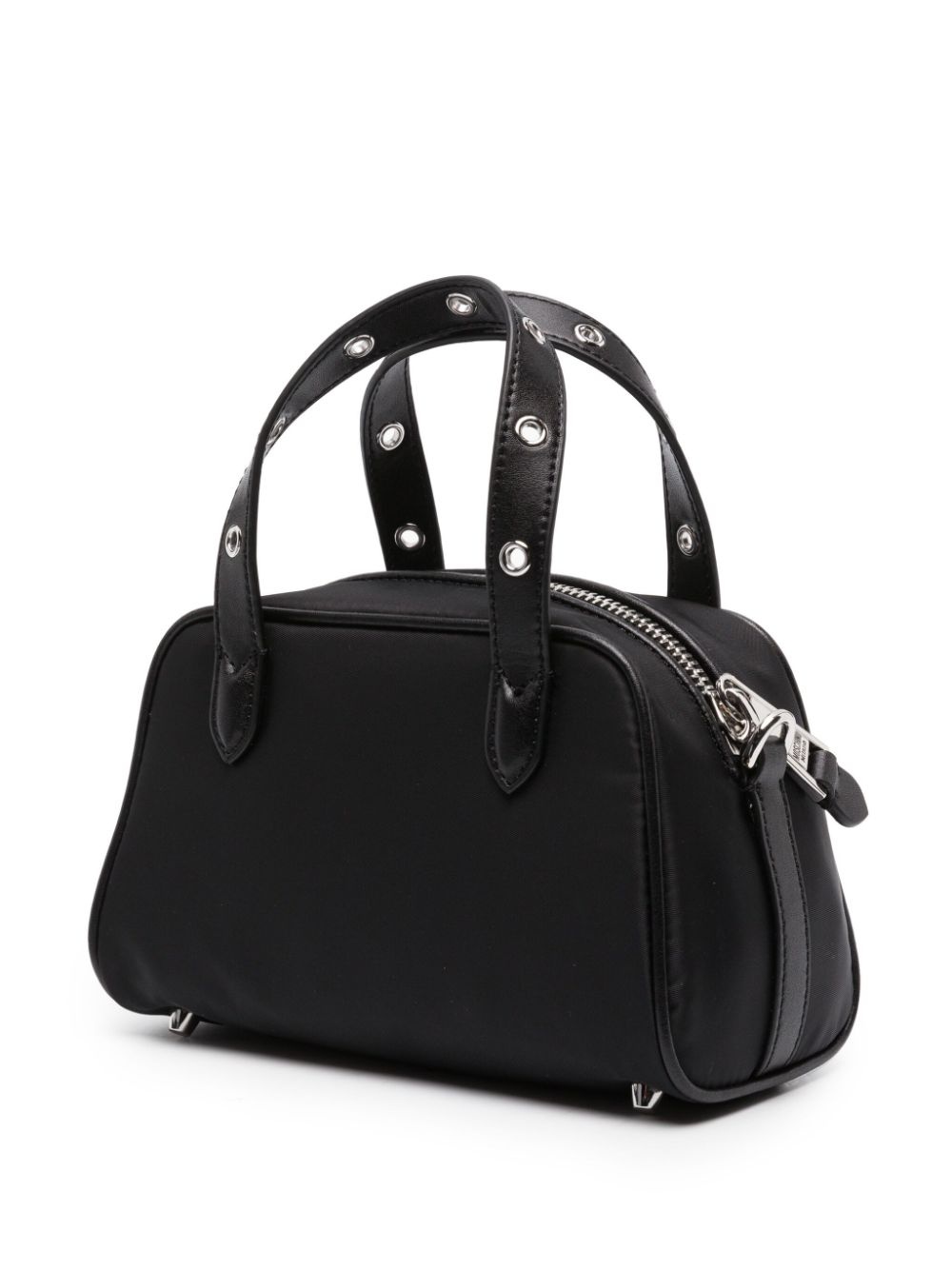 logo-plaque eyelet-detailed tote bag - 3
