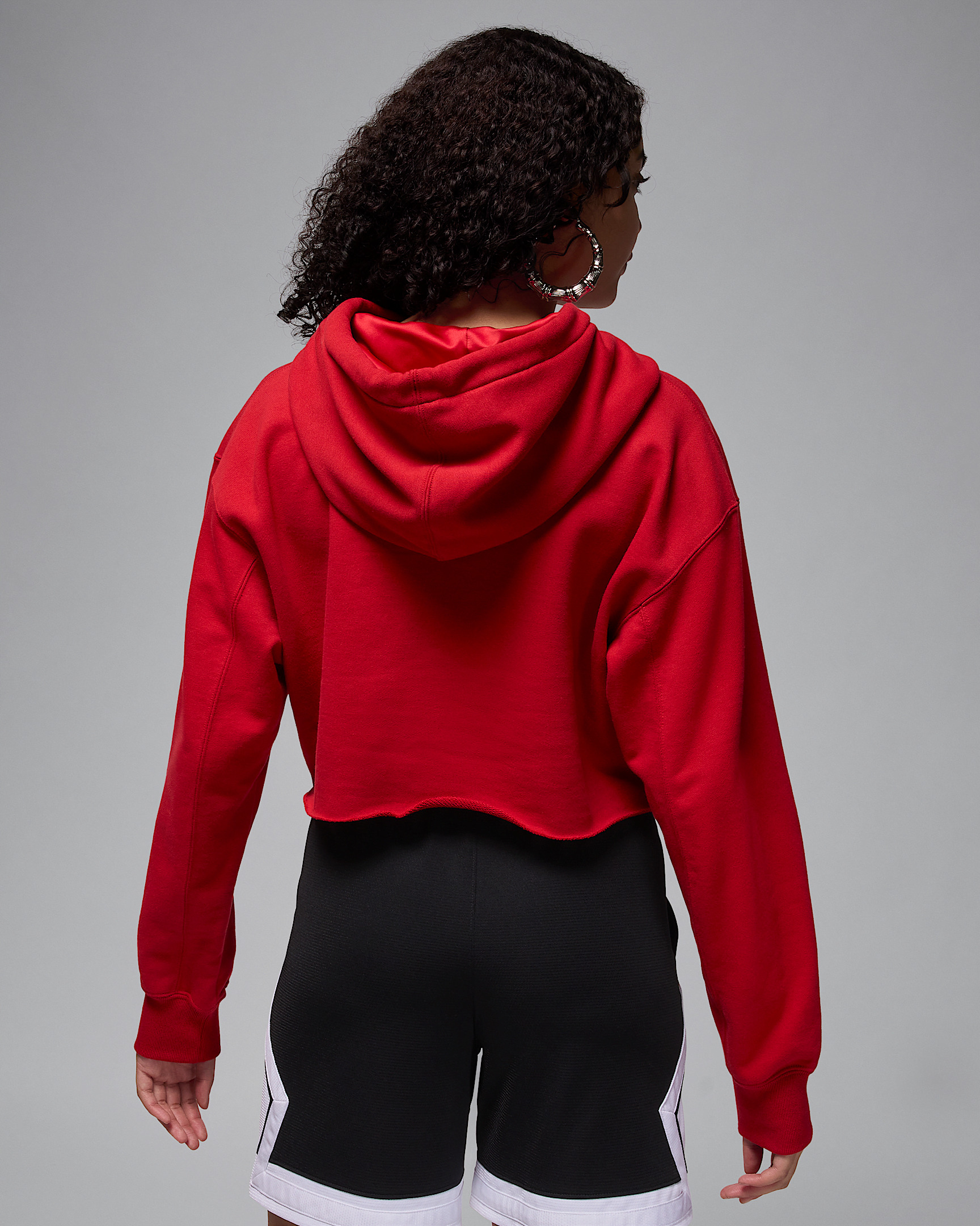 Jordan Flight Fleece Women's Cropped Satin-Lined Hoodie - 2