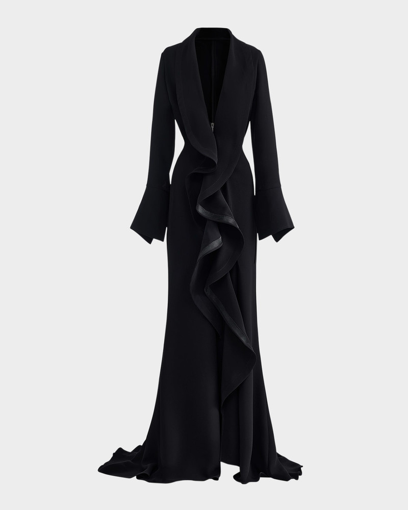 Jupiter Ruffle Long-Sleeve Gown 1