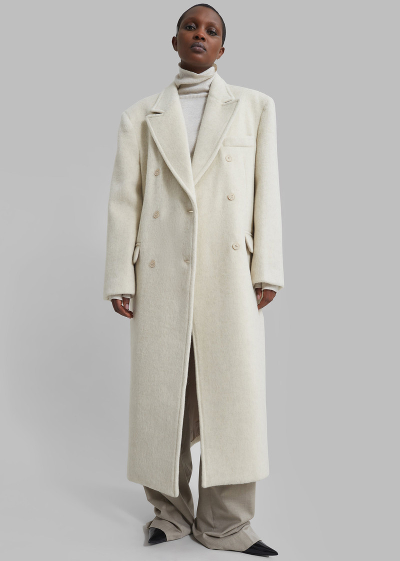 Jordan Wool Coat - Ivory 4