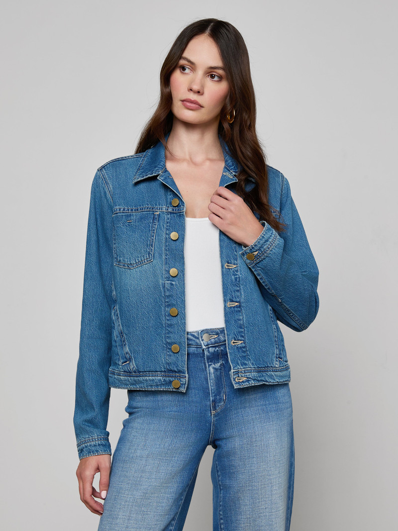 L'AGENCE Celine Jean Jacket outlook