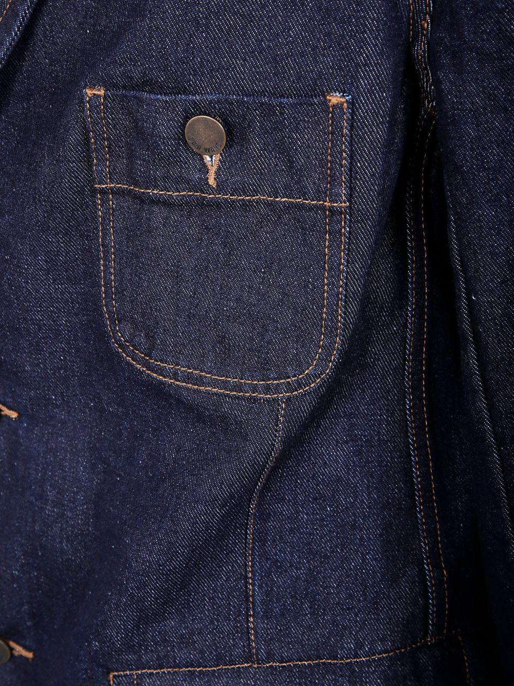 buttoned patch-pocket denim jacket - 3
