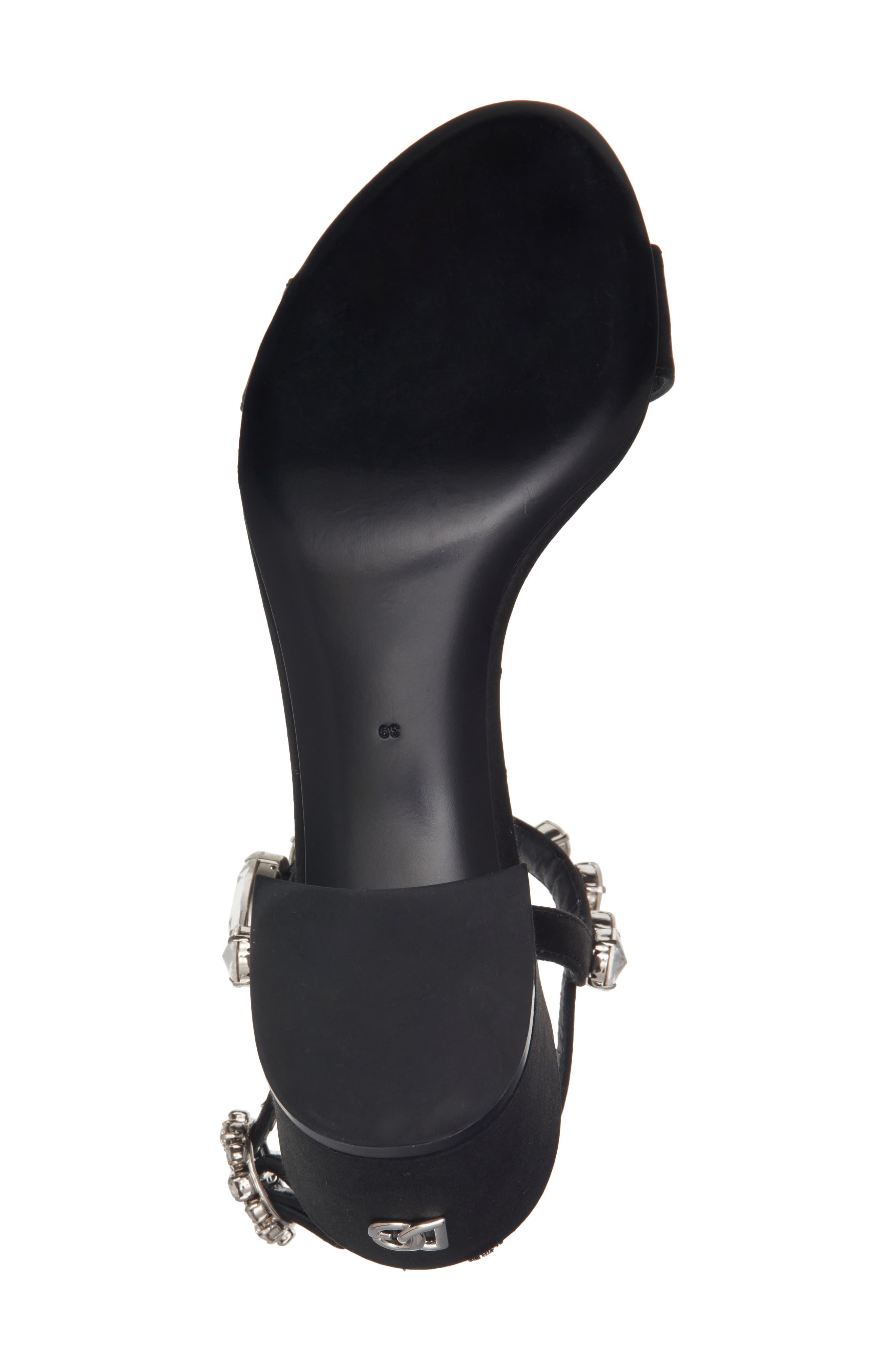 Dolce&Gabbana Crystal Embellished Sandal in Nero/Crystal at Nordstrom - 6