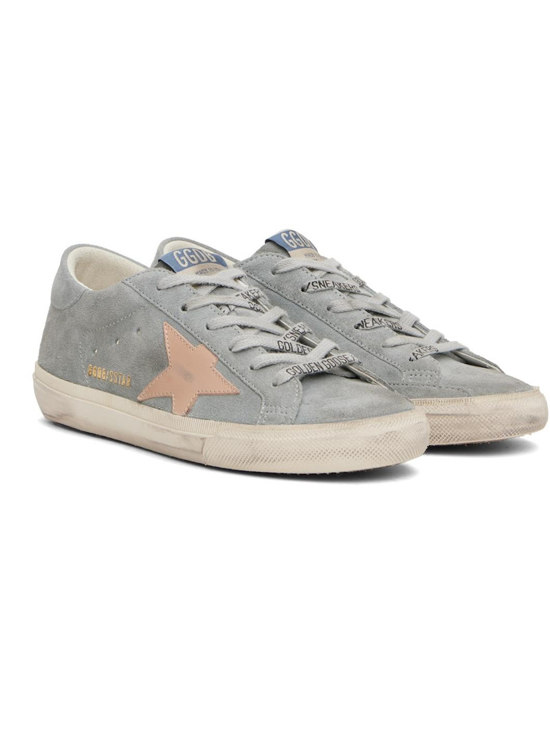 Gray & Pink Super Star Double Foxing Sneakers 4