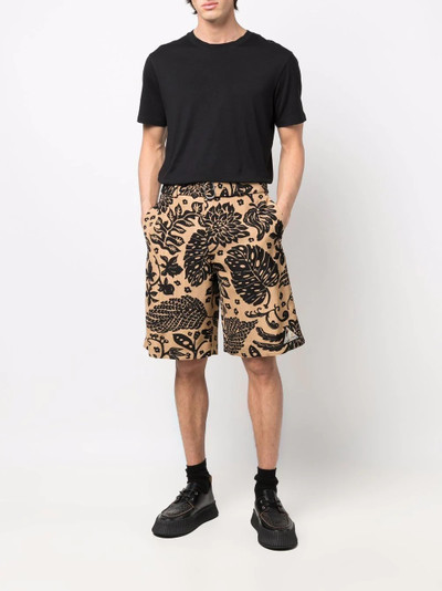 Jil Sander floral-print bermuda shorts outlook