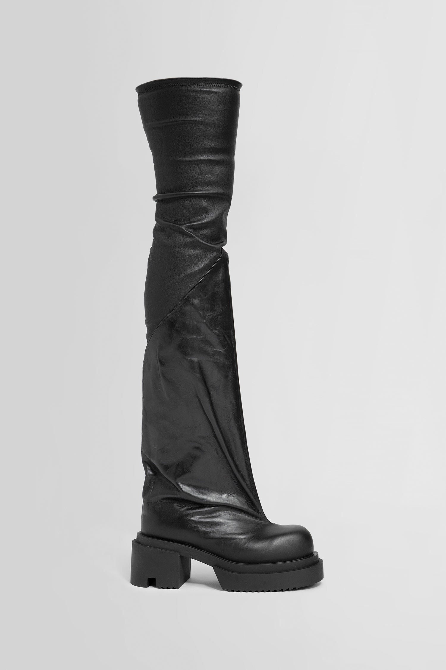 RICK OWENS WOMAN BLACK BOOTS - 1