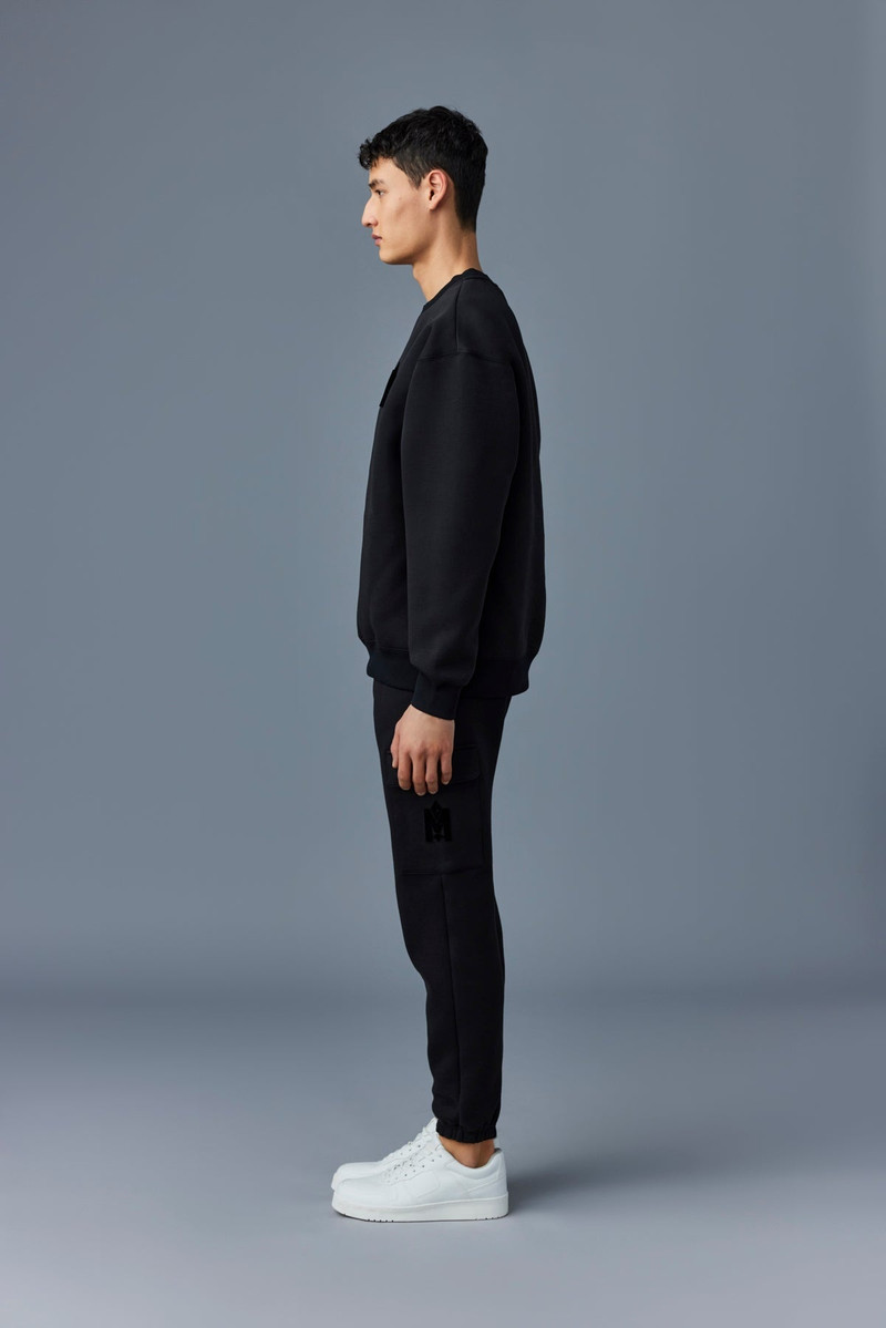 MAX-VT Double face jersey sweatshirt with embroidered logo 3