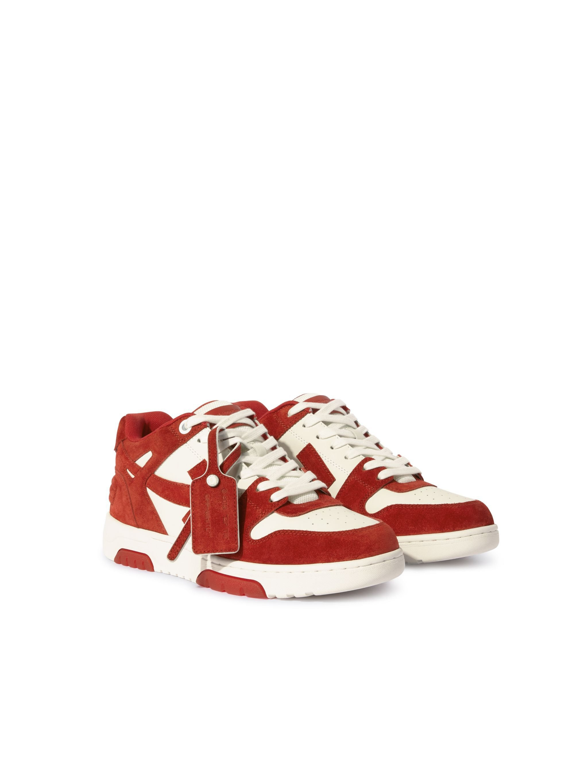 Brick Red/white Out Of Office Suede - 3