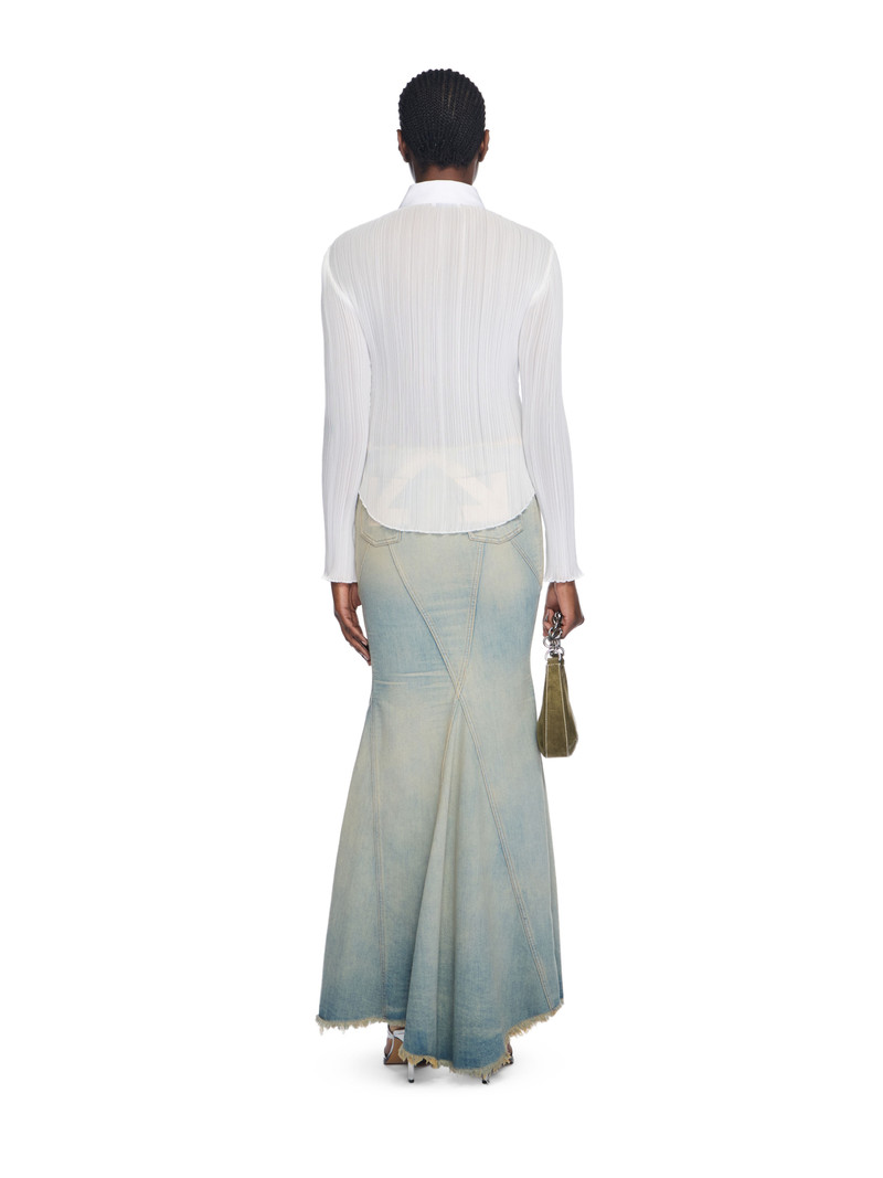 Half Arrow Low Waist Denim Pants 3