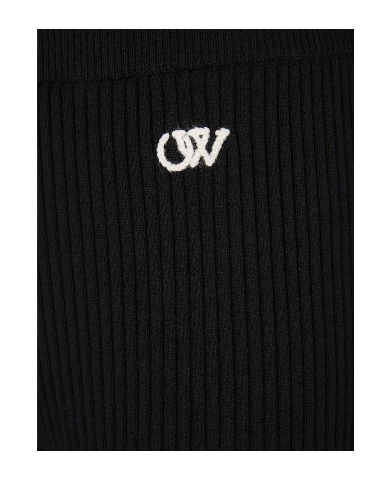 High Waist Pleated Knitted Joggers - 4