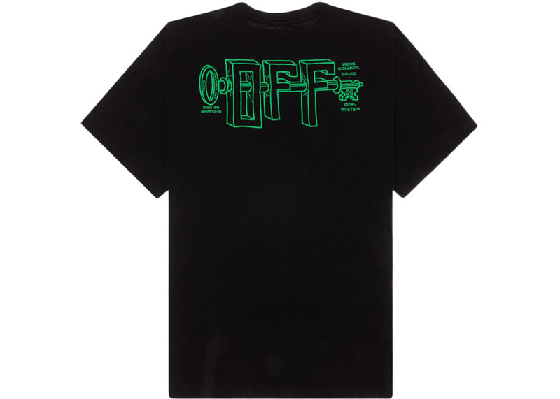 Off-White OFF-WHITE Oversized Fit Universal Key T-Shirt Black/Green outlook