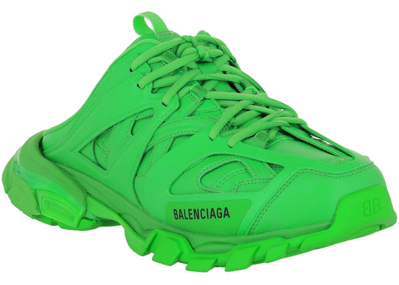 BALENCIAGA Balenciaga Track Mule Sneakers Green Black outlook