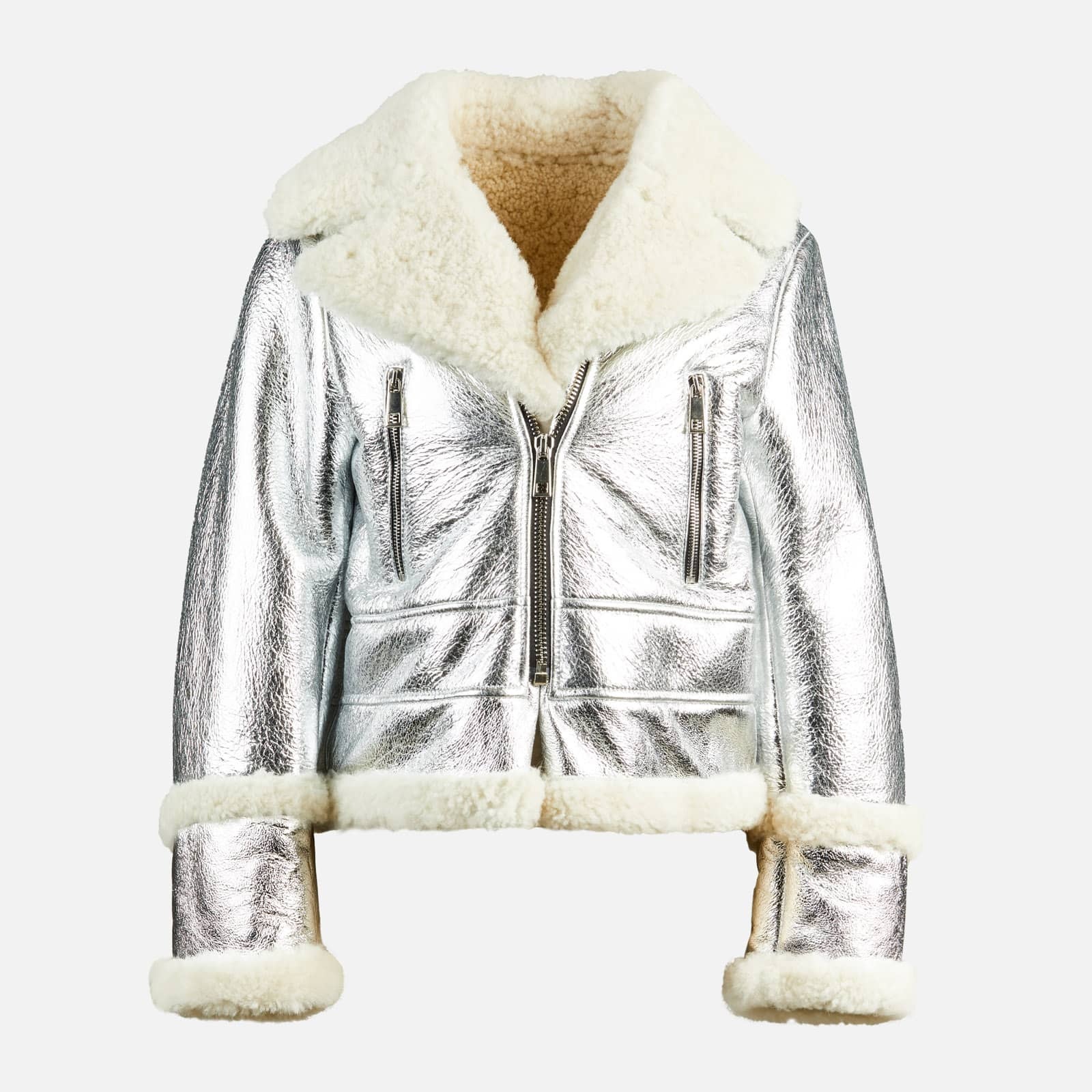 Biker in Sheepskin Silver - 1