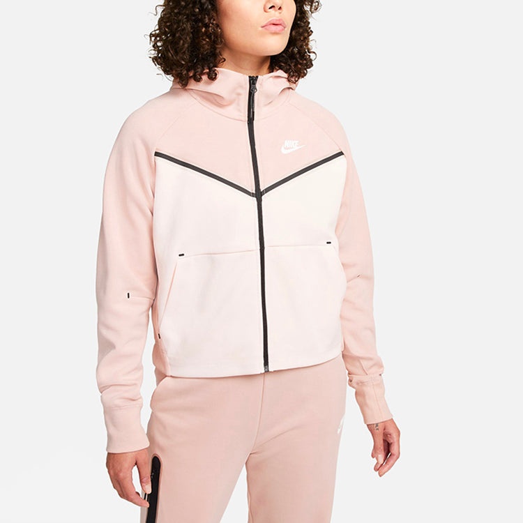 (WMNS) Nike Casual Sports Hooded Jacket 'Pink' CW4299-601 - 3