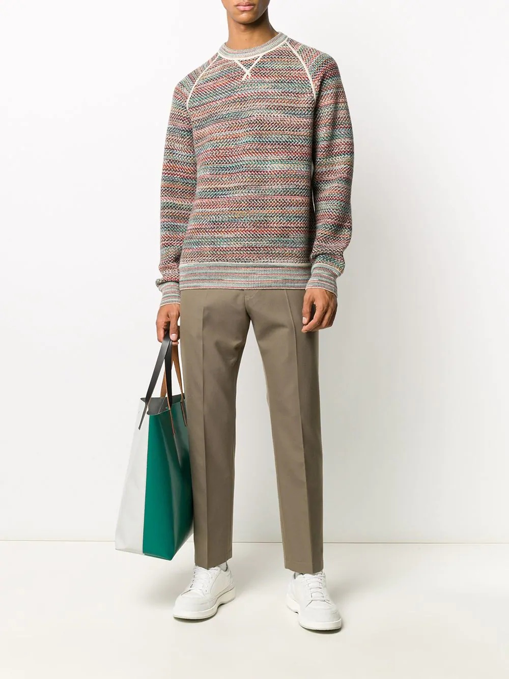 woven knit jumper - 2