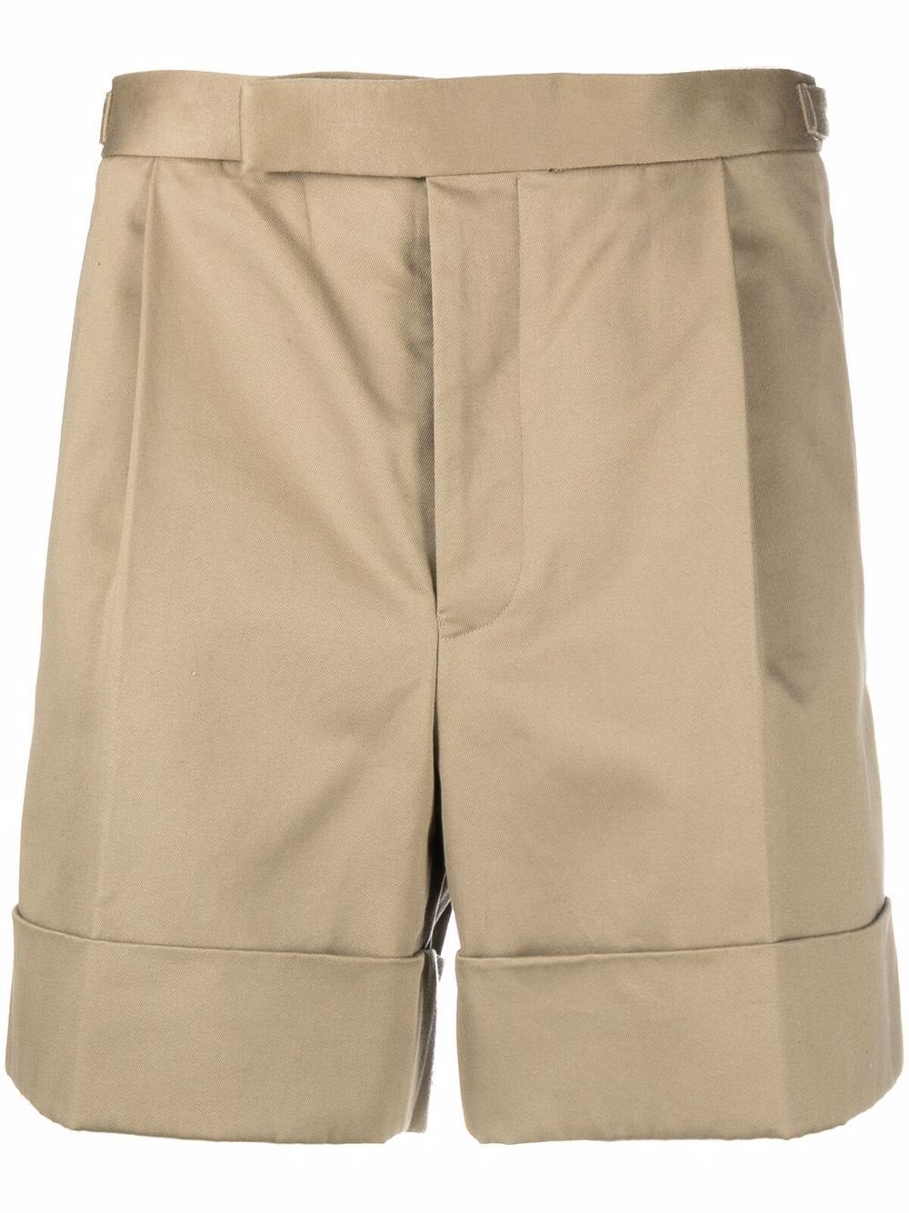 grosgrain-loop tailored shorts - 1