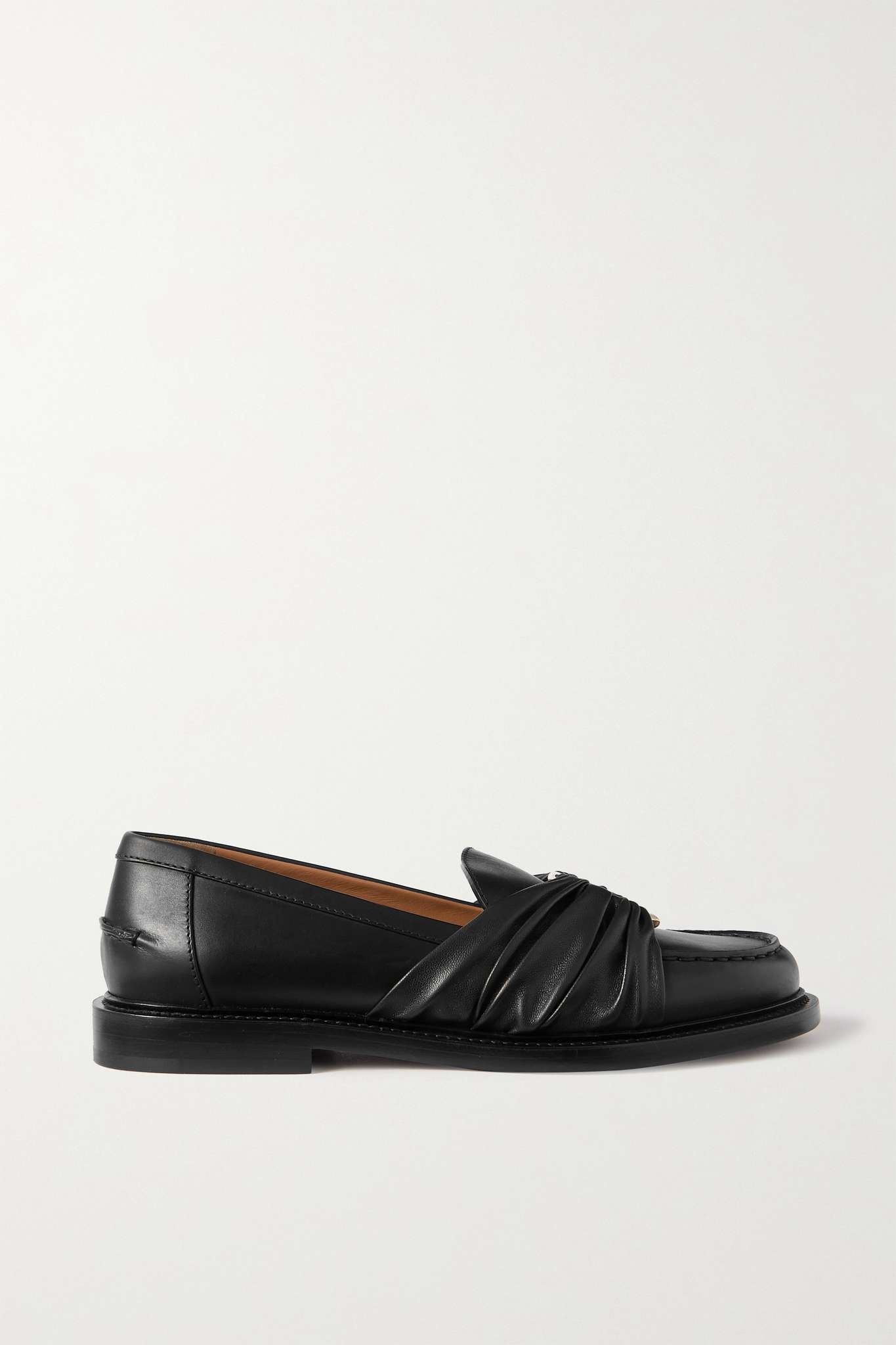 C embellished leather loafers - 1