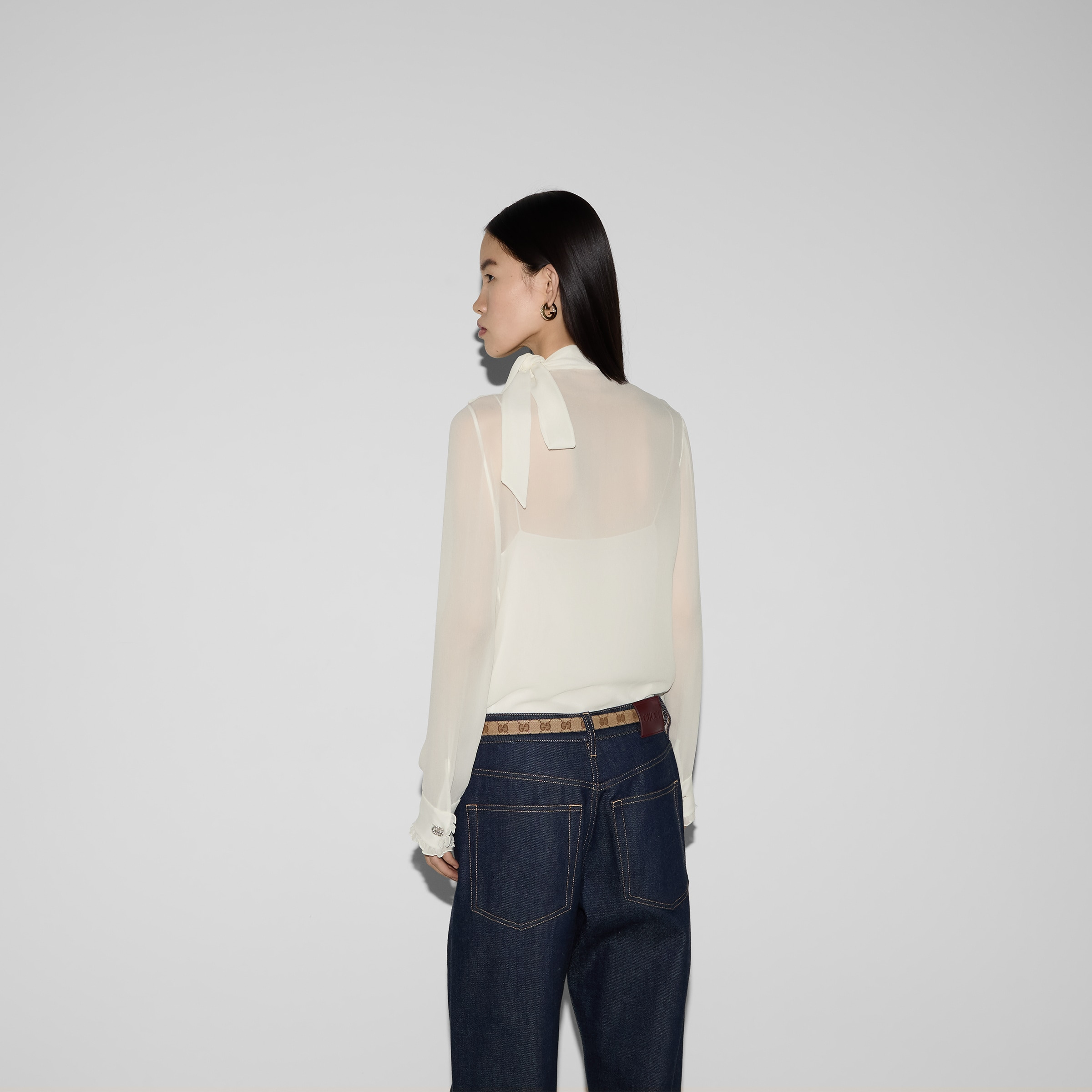 Silk georgette top - 4