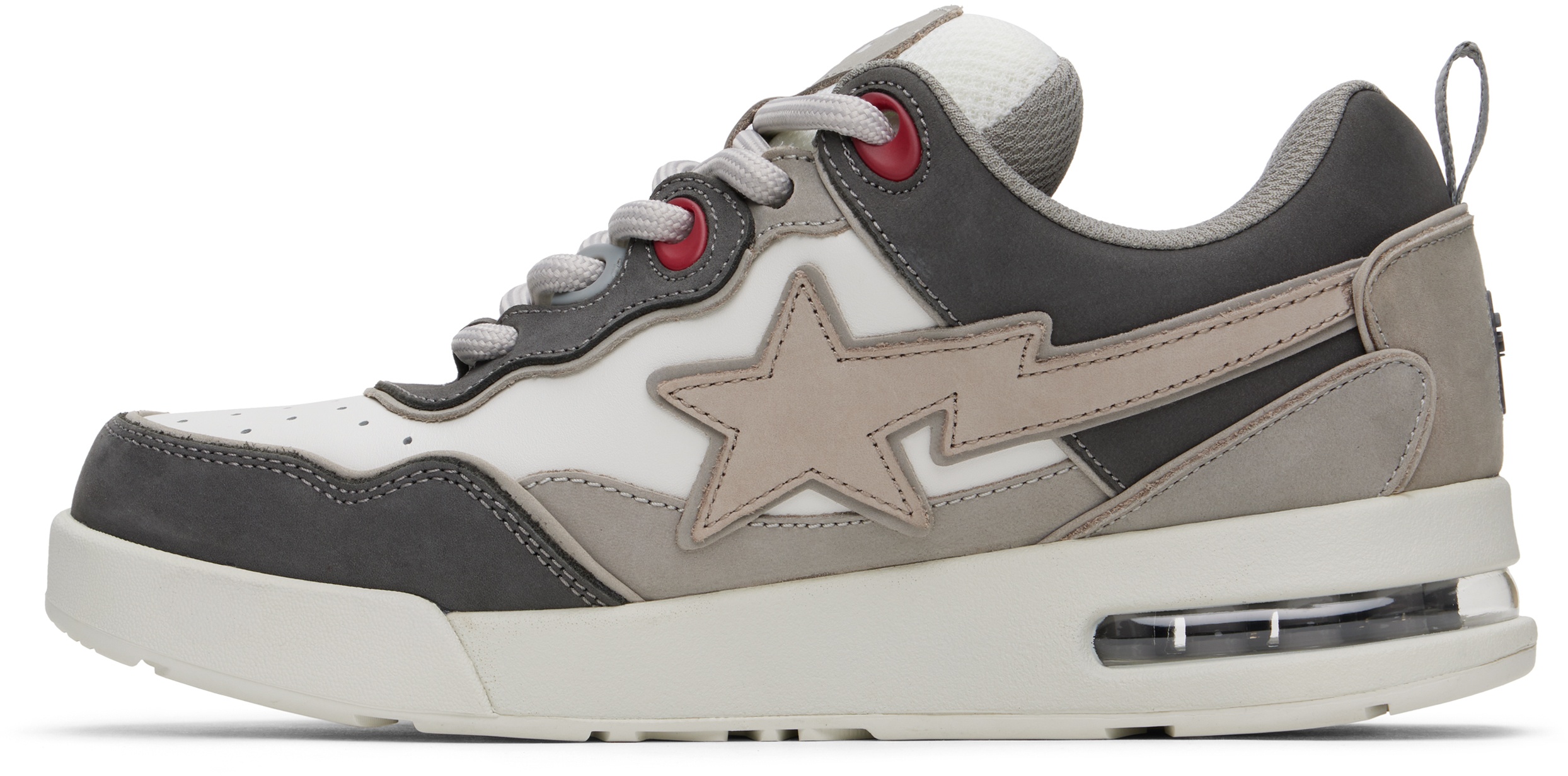 Gray & White FLIP STA Sneakers - 3