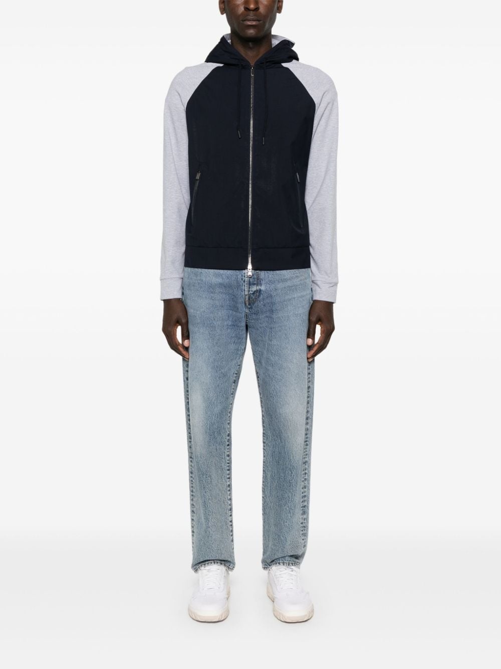 panelled hooded jacket - 2