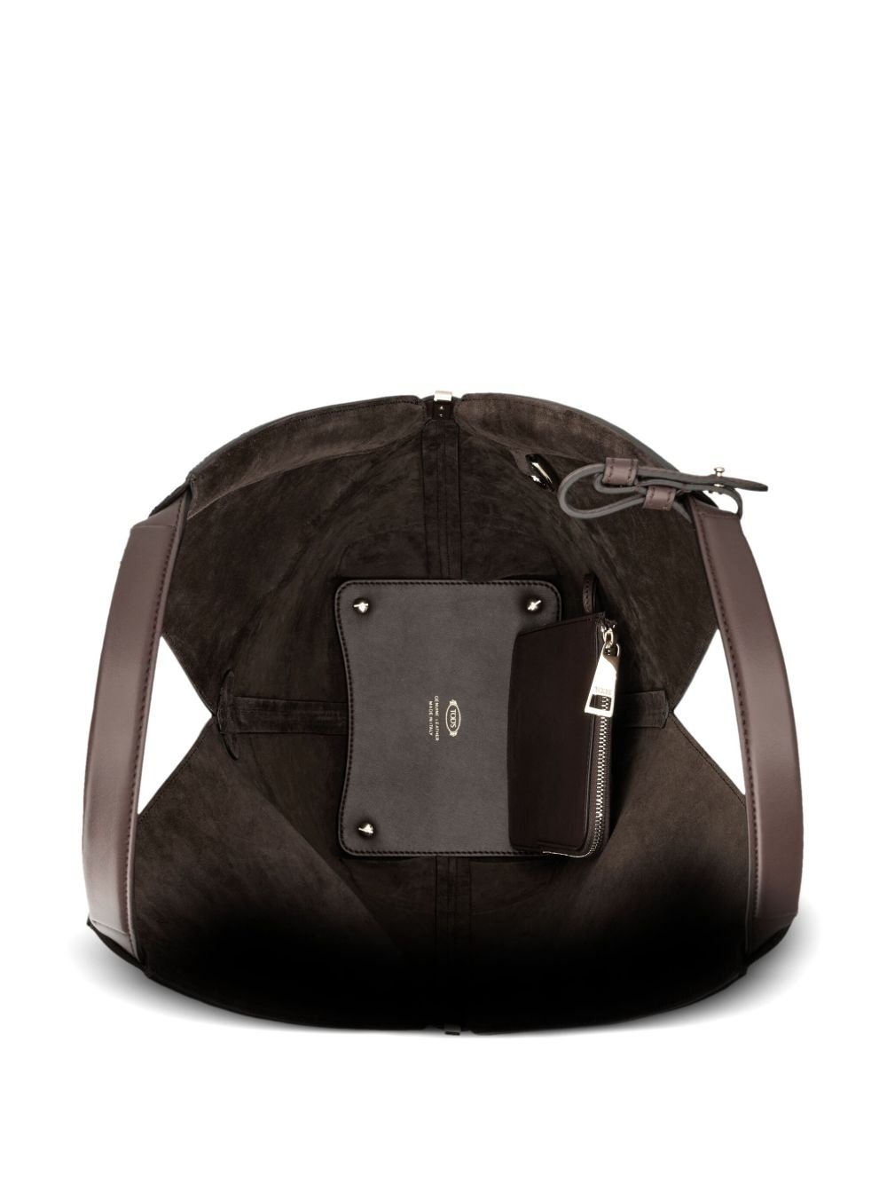 small leather tote bag - 6