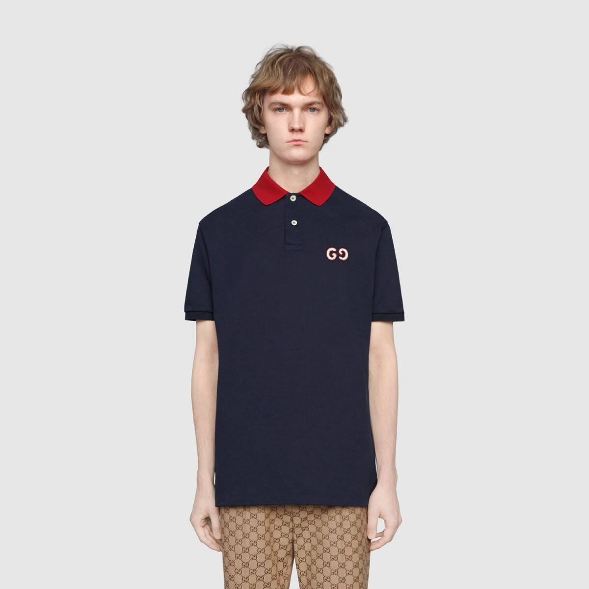 Polo with GG embroidery - 3