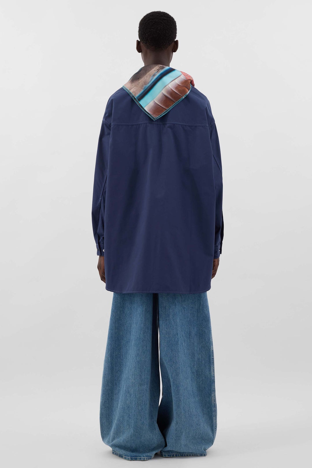 MEGA OVER SHIRT / blue - 5