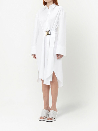 JW Anderson asymmetric buckled shirt dress outlook