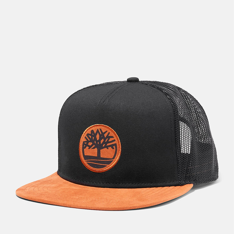 Trucker Hat w/Faux Suede Brim 1