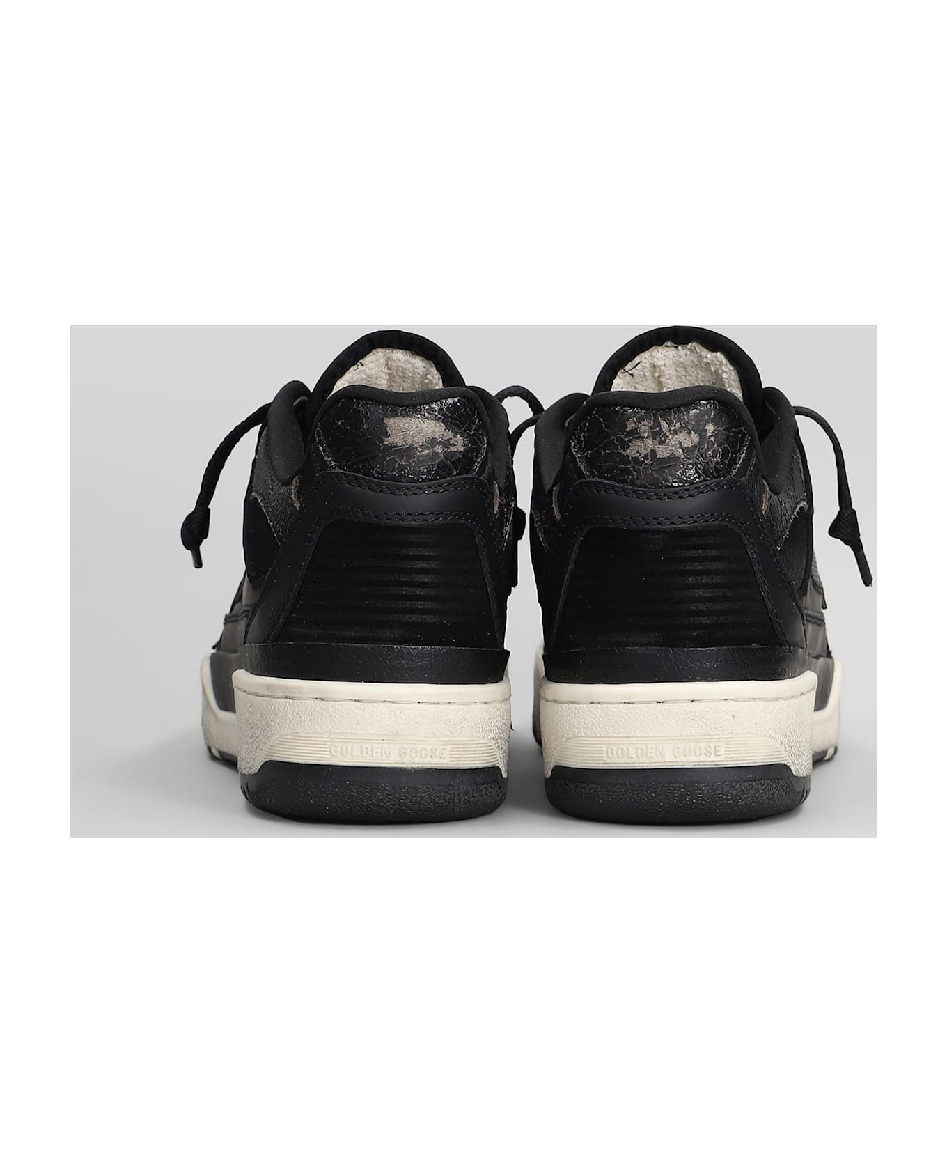 Forty 2 Sneakers In Black Suede And Leather - 4