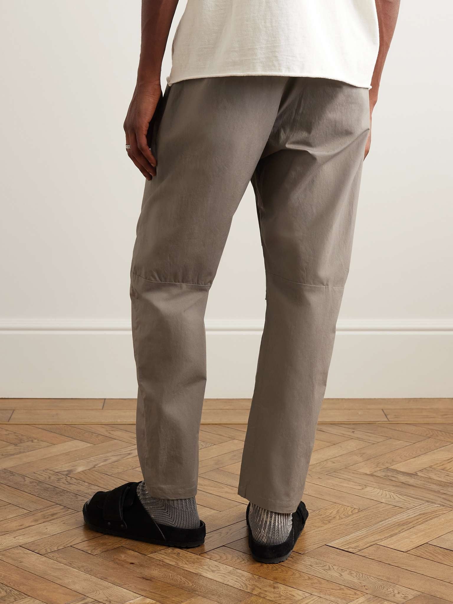 Cotton drawstring trousers