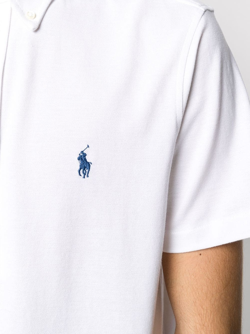 embroidered logo polo shirt 5