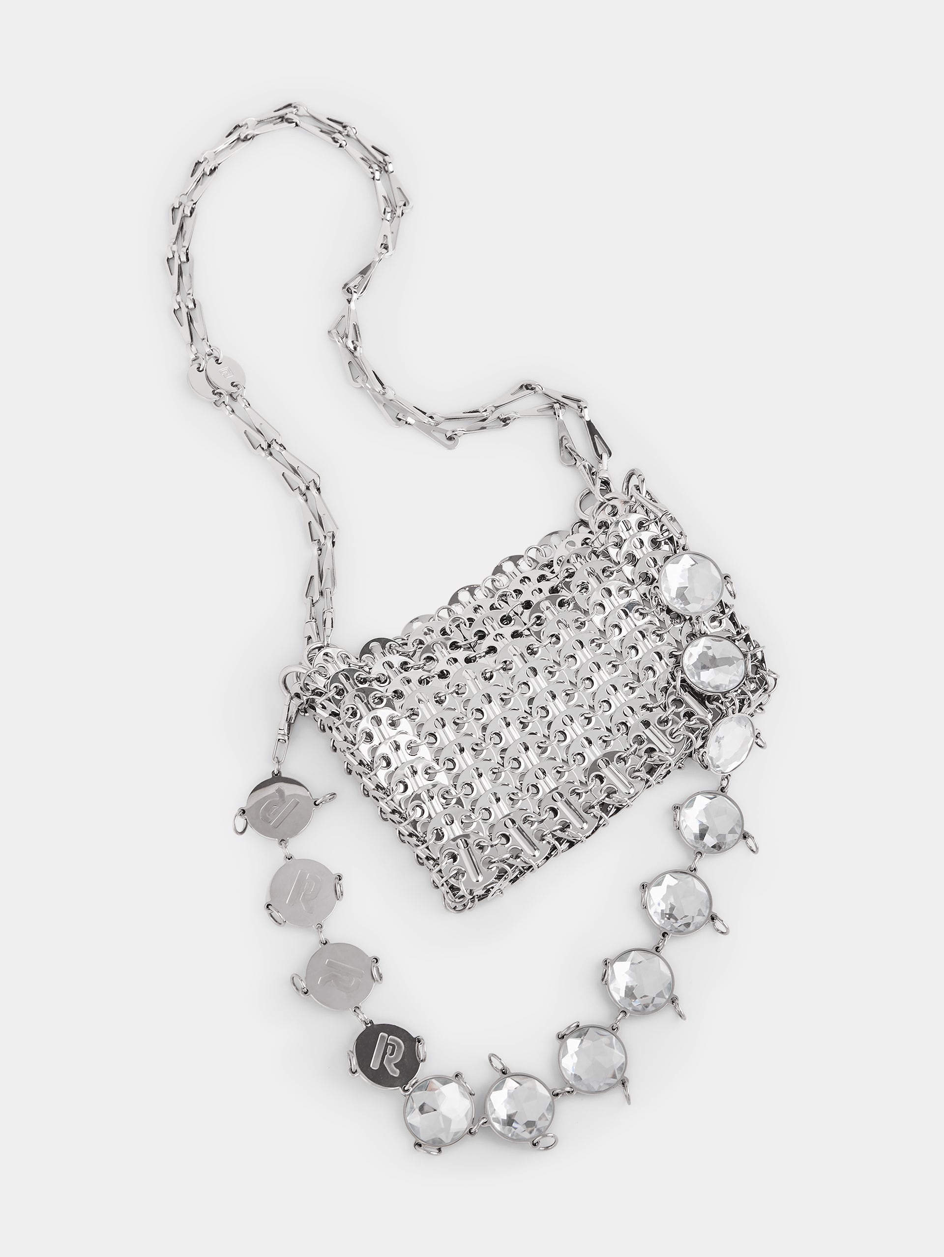 ICONIC NANO 1969 BAG WITH OVERSIZED CRYSTALS CHAIN - 6
