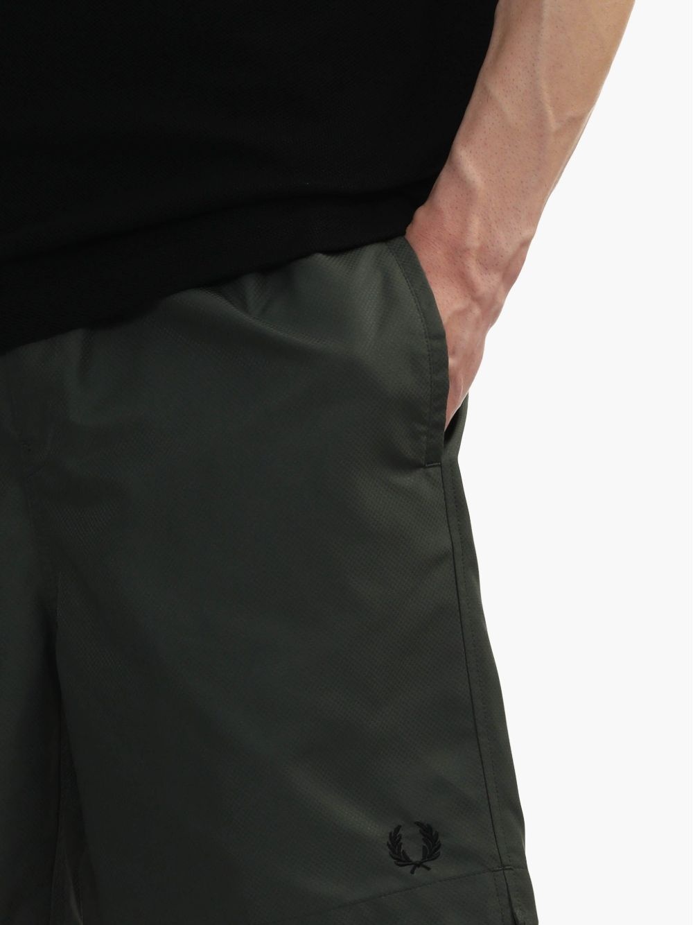 logo-embroidered shorts - 5