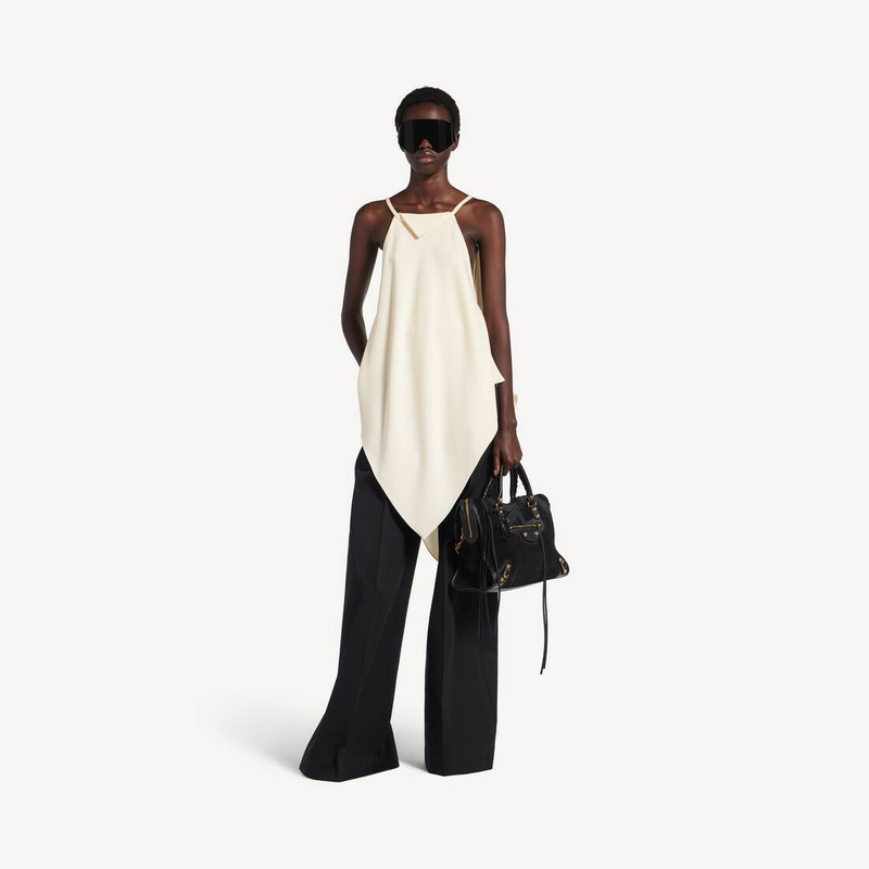 BALENCIAGA Women's Scarf Top in Ivory outlook