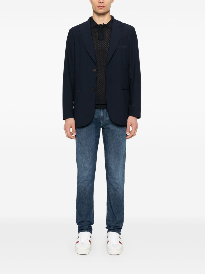 EMPORIO ARMANI knitted polo shirt outlook