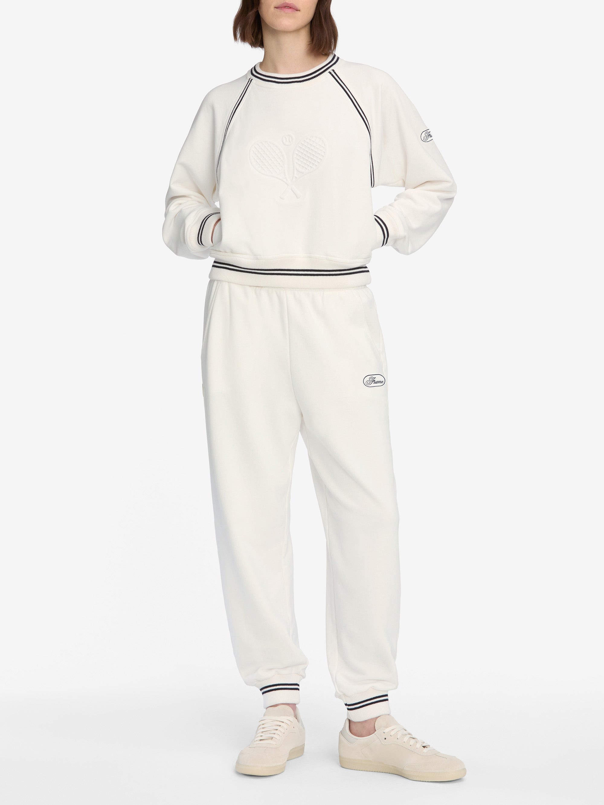 The Tennis Sweatshirt in White - 2