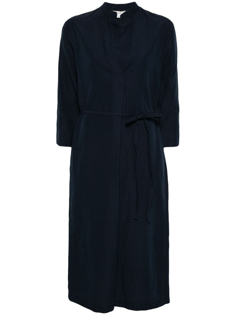band-collar midi dress 1