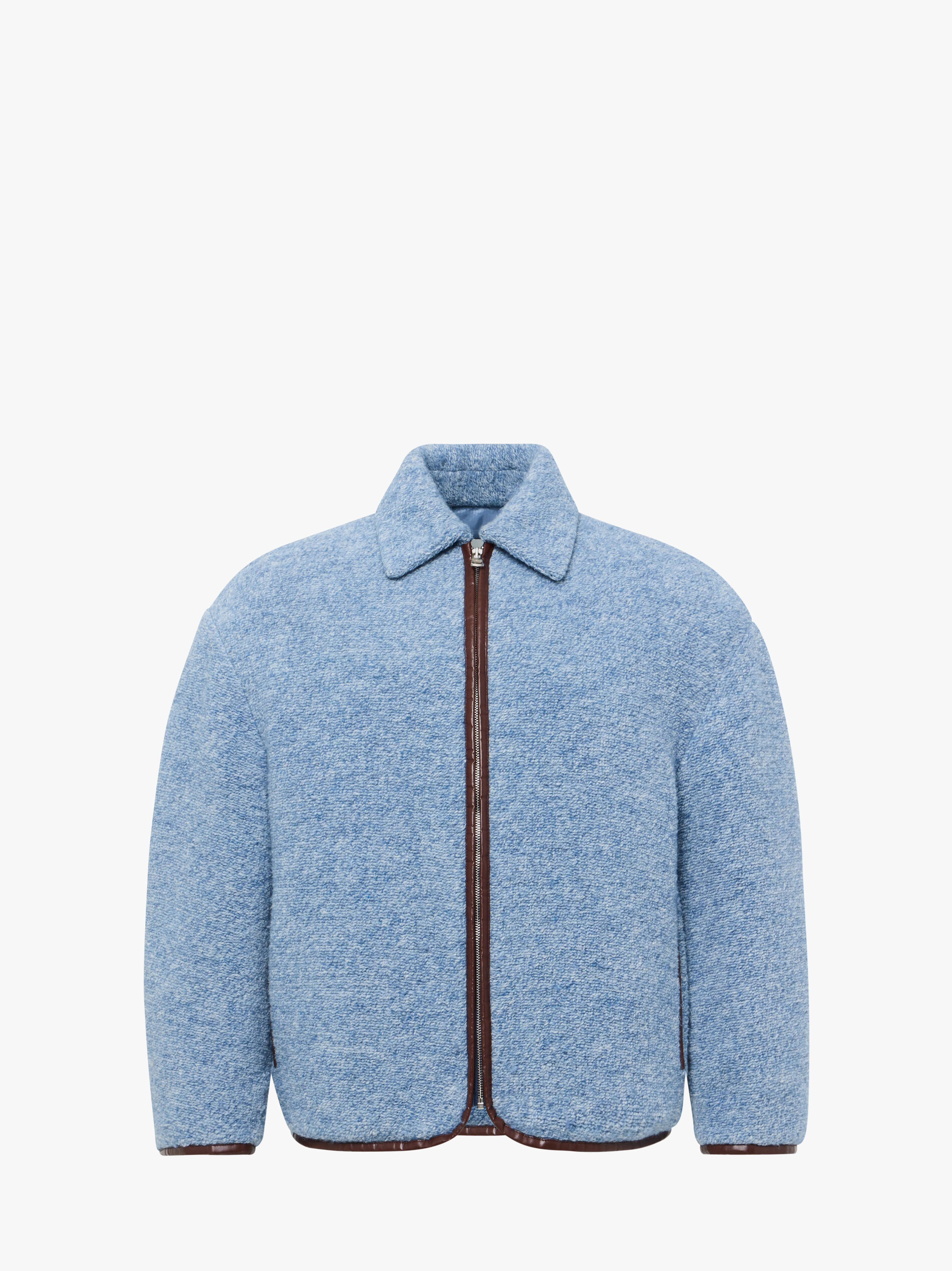 CONTRAST TRIM CASUAL JACKET - 1