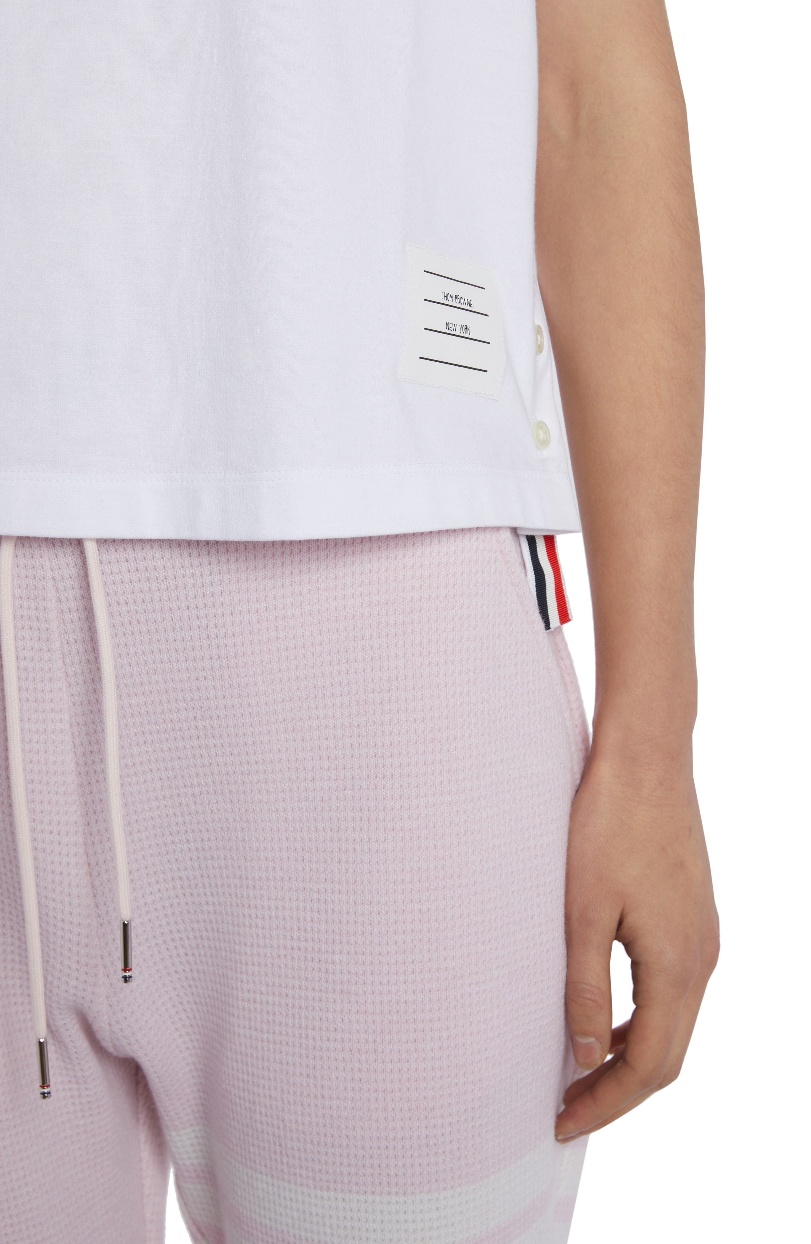 Thom Browne Medium Weight Cotton Jersey Boxy Pocket Tee in White at Nordstrom - 5