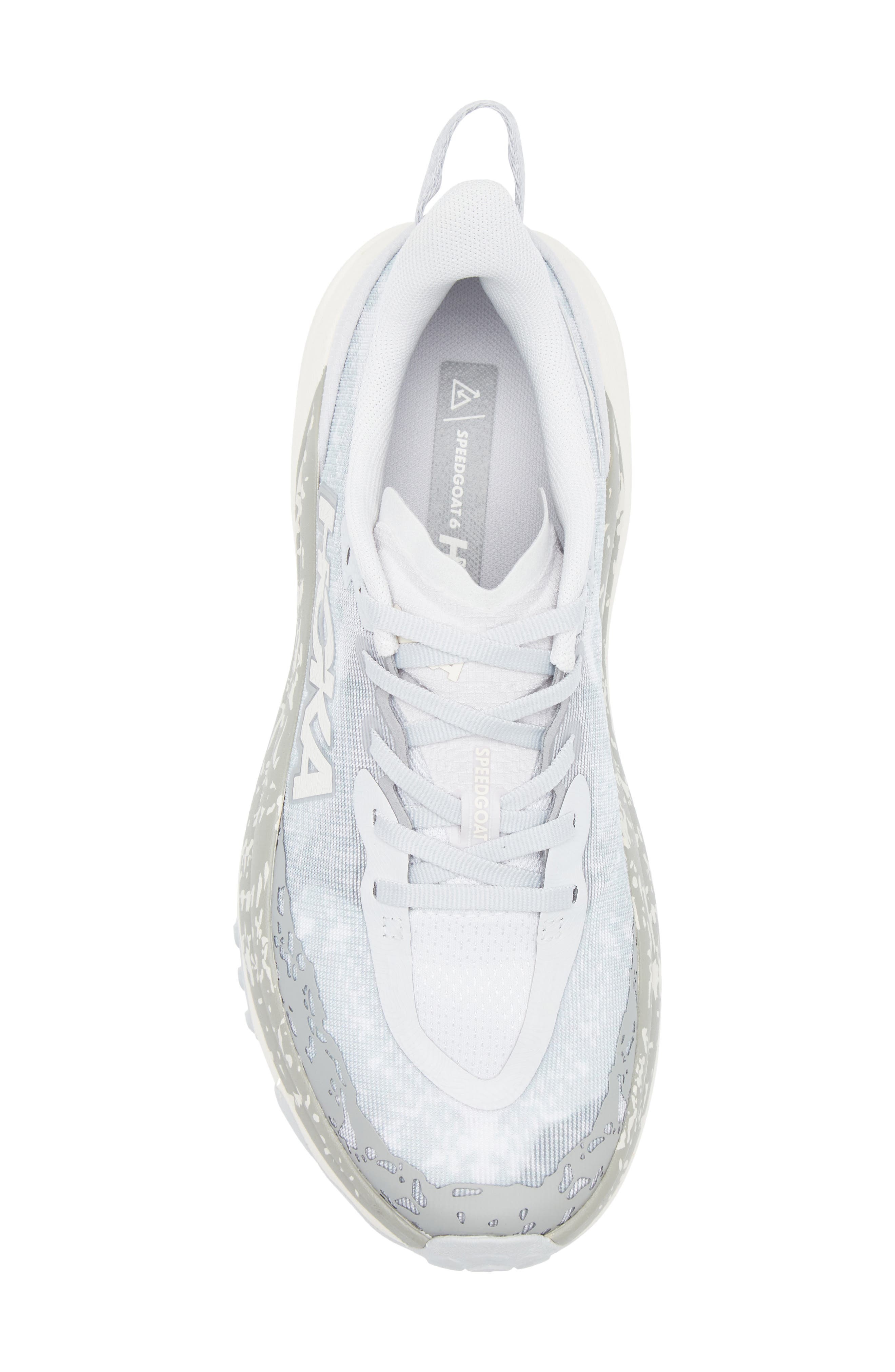 HOKA Speedgoat 6 Trail Running Shoe in Cosmic Grey /Alabaster at Nordstrom - 5