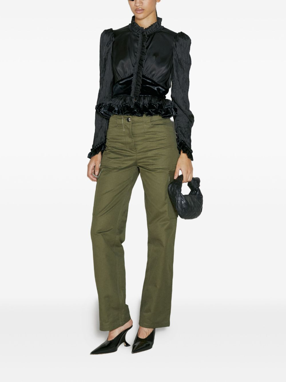 ruffle-detail shirt - 2