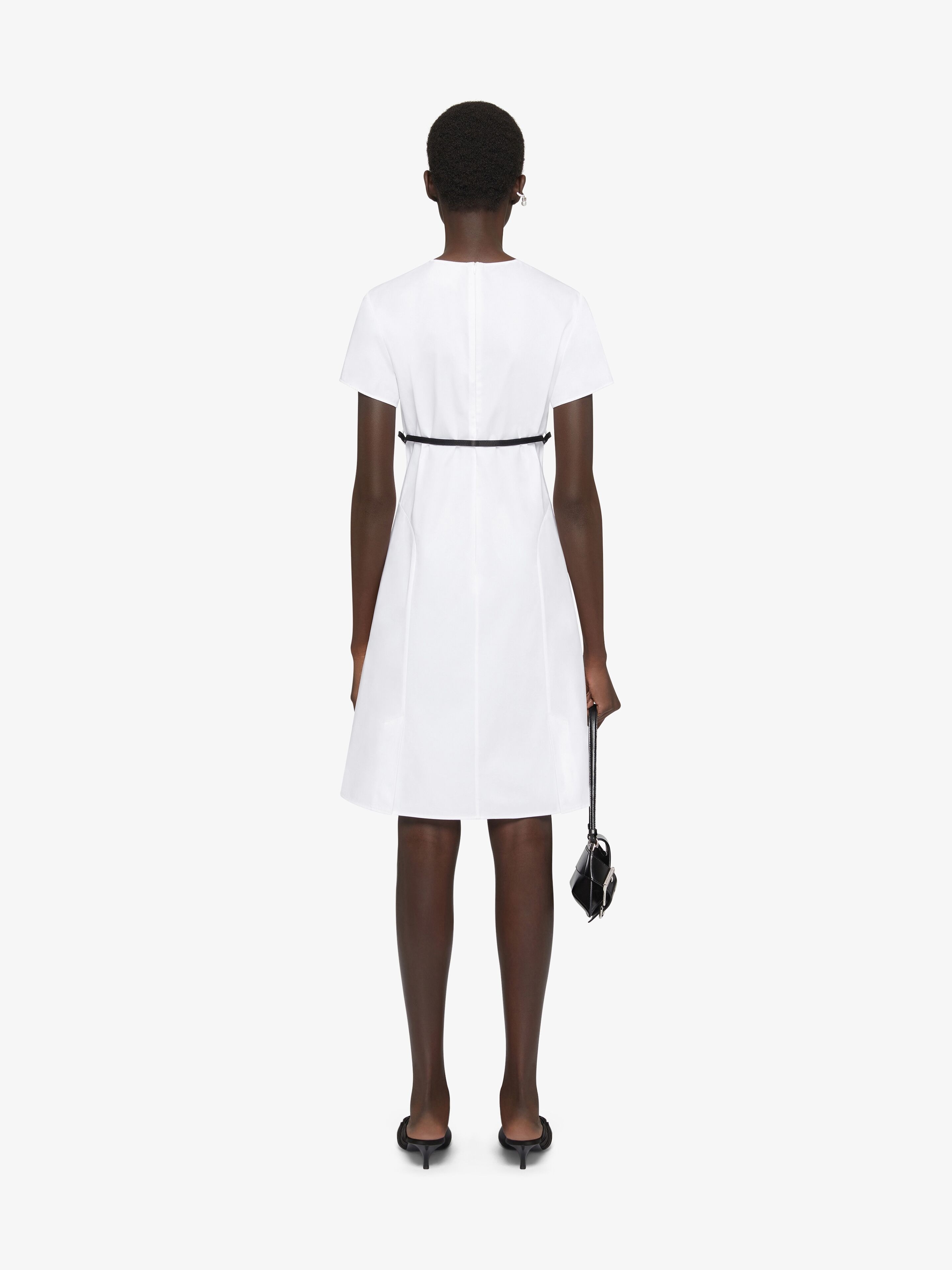 VOYOU DRESS IN POPLIN - 4